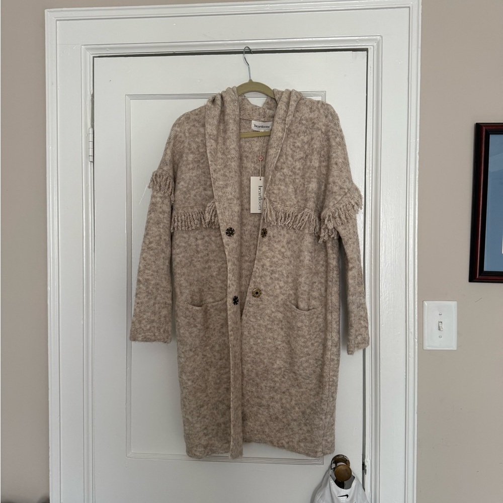 Heartloom Cozy Beige Women's Sweater Cardigan